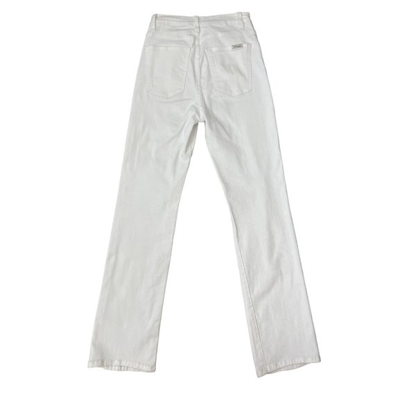 Eve Denim The Juliette Jean White Blanc Button Fly High Rise Size 26 $245 - Picture 14 of 15